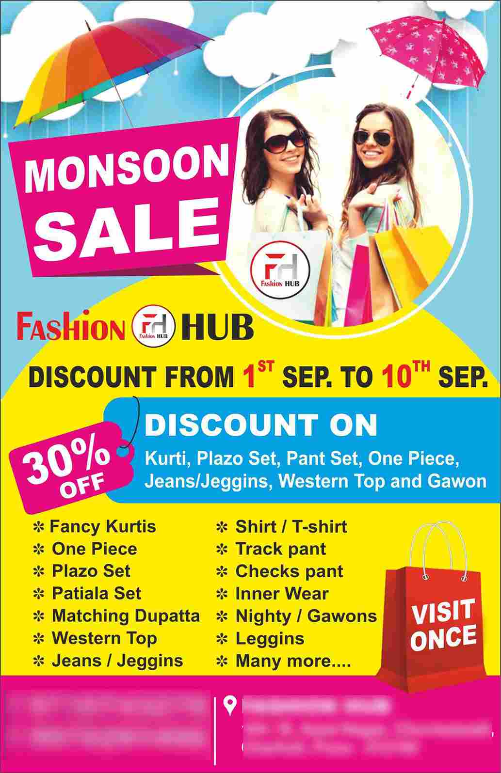 Flyer & Menu example